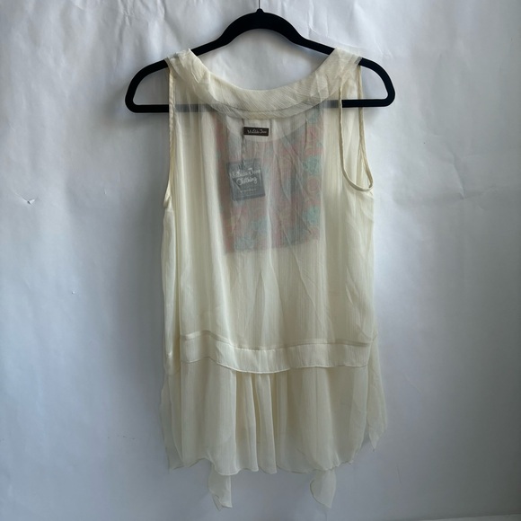 Matilda Jane Palisades Sleeveless Blouse Tank Top Beige Size Medium - Picture 7 of 13
